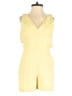Wilfred 100% Polyester Solid Yellow Romper Size 00 - photo 1