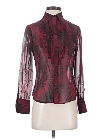 Dana Buchman Long Sleeve Silk Top (view 1)
