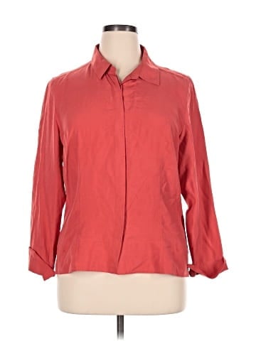 Norton McNaughton 3/4 Sleeve Silk Top (view 1)