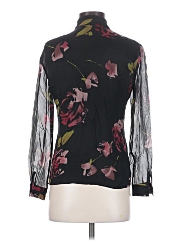 Dana Buchman Long Sleeve Silk Top (view 2)