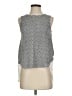 Deletta Silver Sleeveless Blouse Size S - photo 1