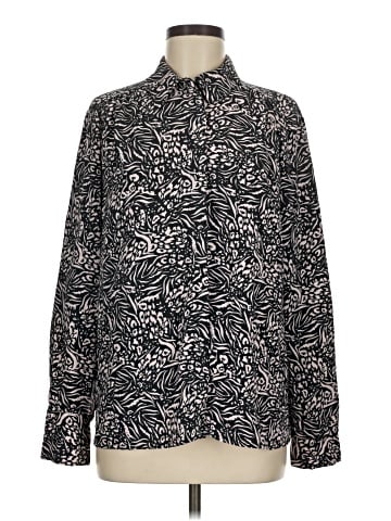 Topshop Long Sleeve Blouse (view 1)