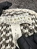 Old Navy 100% Cotton Houndstooth Gray Pullover Sweater Size L - photo 7