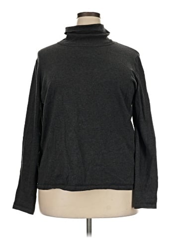 Jones New York Signature Long Sleeve Turtleneck (view 1)