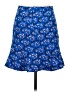 J.Crew 100% Polyester Print Blue Casual Skirt Size 2 - photo 2