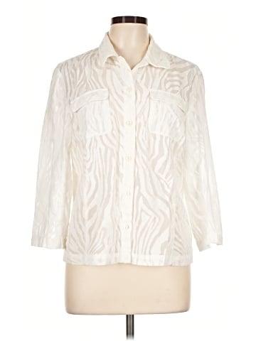 Rena Rowan 3/4 Sleeve Button-Down Shirt (view 1)