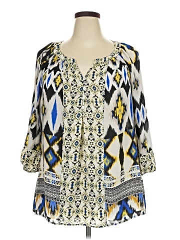 Figueroa & Flower 3/4 Sleeve Blouse (view 1)