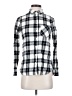 Old Navy 100% Cotton Plaid Silver Long Sleeve Button-Down Shirt Size XS - photo 1