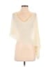 Tic-Toc Knits Ivory Poncho Size M - photo 1