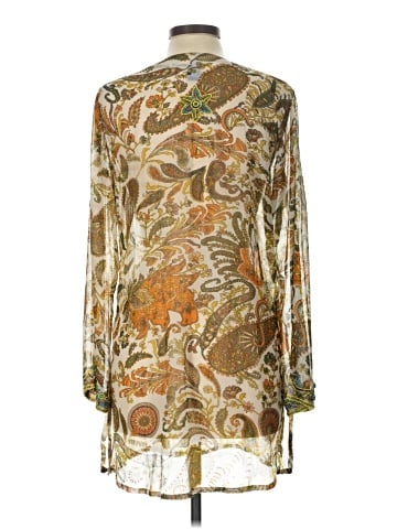 Raj 3/4 Sleeve Silk Top (view 2)