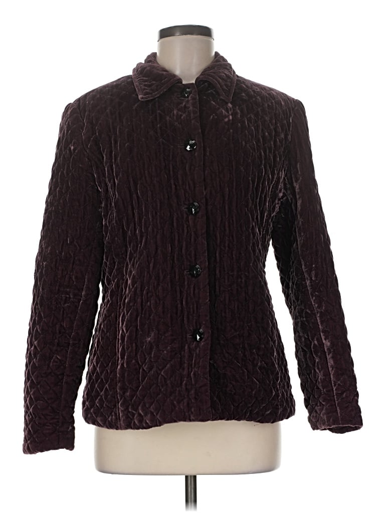 Pre-owned Jm Collection Jacket In Burgundy