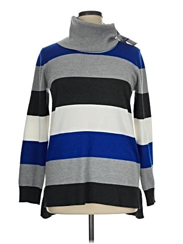 Cable & Gauge Turtleneck Sweater (view 1)
