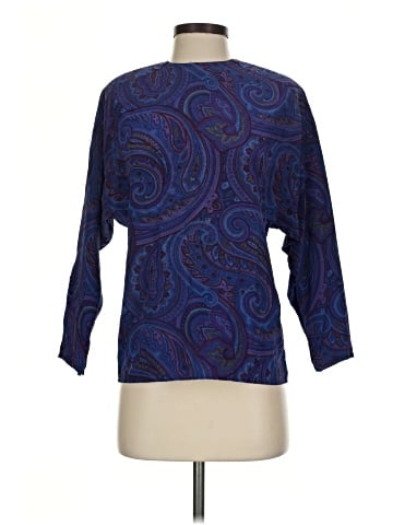 Linda Allard Ellen Tracy 3/4 Sleeve Silk Top (view 1)