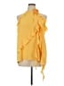 Cato 100% Polyester Yellow Sleeveless Blouse Size XL - photo 1