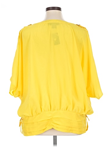 Ashley Stewart Short Sleeve Blouse (view 2)
