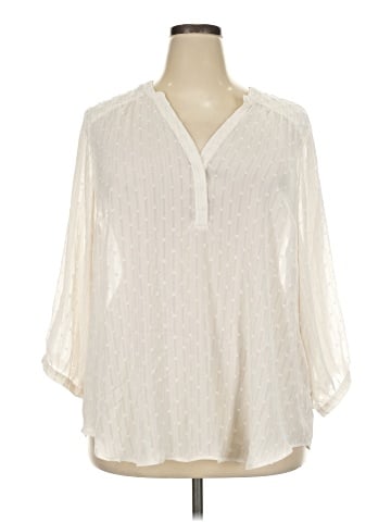 Torrid 3/4 Sleeve Blouse (view 1)