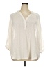 Torrid Ivory 3/4 Sleeve Blouse Size 3X Plus (3) - photo 1