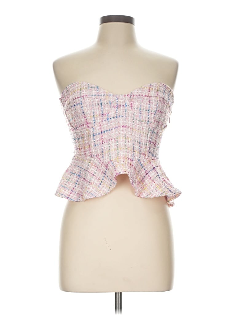 Pre-owned Blue Blush Sleeveless Blouse In Pink