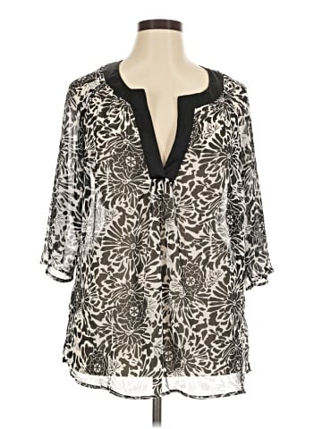 Sag Harbor 3/4 Sleeve Blouse (view 1)
