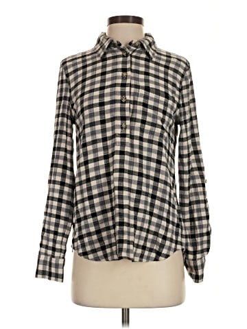 Cosmic Blue Love Long Sleeve Button-Down Shirt (view 1)