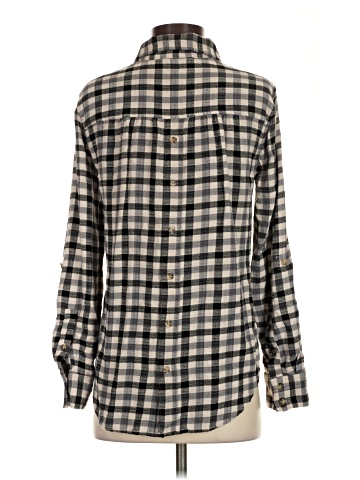 Cosmic Blue Love Long Sleeve Button-Down Shirt (view 2)
