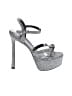 Stuart Weitzman Silver Sandals Size 8 1/2 - photo 1