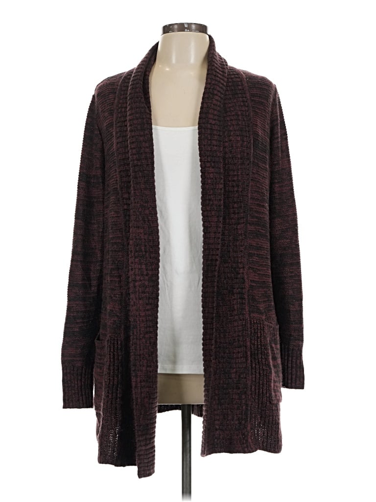 Pre-owned Apt. 9 Cardigan Sweater In Burgundy