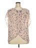 Torrid 100% Polyester Tan Short Sleeve Blouse Size 3X Plus (3) - photo 2