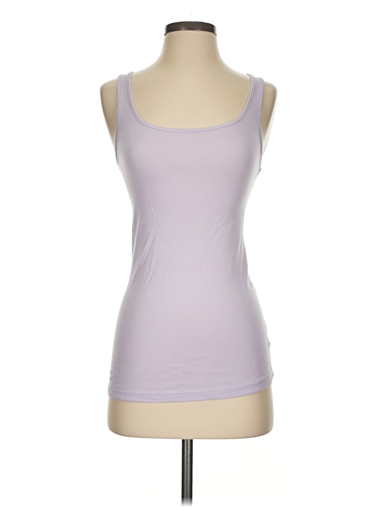 Pre-owned Isabel Tank Top Purple Strapless Neckline Tops