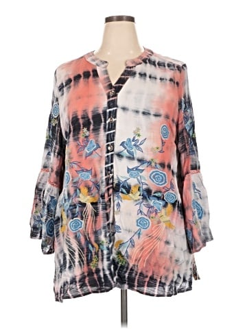 Calessa 3/4 Sleeve Blouse (view 1)