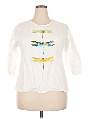 Unbranded 3/4 Sleeve T-Shirt (view 1)