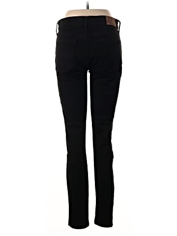 Madewell Tall 9" Mid-Rise Skinny Jeans in ISKO Stay Black&trade; (view 2)