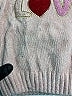 Btween 100% Polyester Hearts Pink Pullover Sweater Size 4 - photo 3