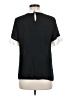 CeCe 100% Polyester Black Short Sleeve Blouse Size M - photo 2