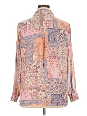 Rose + Olive Long Sleeve Blouse (view 2)