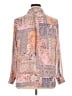 Rose + Olive 100% Polyester Paisley Pink Long Sleeve Blouse Size XL - photo 2