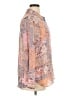 Rose + Olive 100% Polyester Paisley Pink Long Sleeve Blouse Size XL - photo 4
