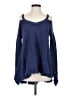 Free People 100% Cotton Blue Pullover Sweater Size S - photo 1