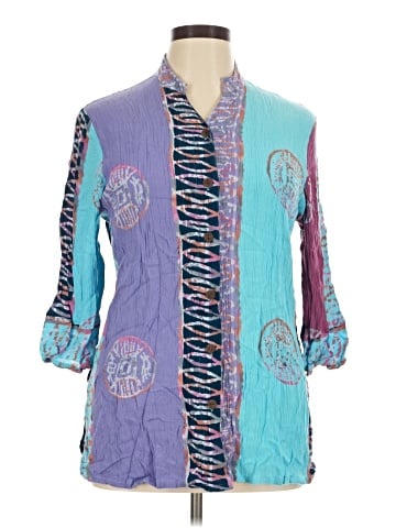 Soft Surroundings 3/4 Sleeve Button-Down Shirt (view 1)