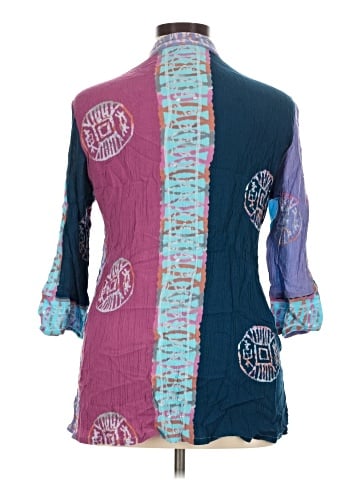 Soft Surroundings 3/4 Sleeve Button-Down Shirt (view 2)