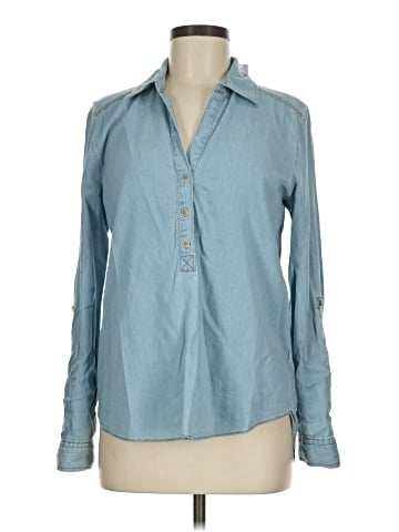 Elle Long Sleeve Button-Down Shirt (view 1)