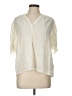 BA&SH 100% Polyester Ivory Short Sleeve Blouse Size Lg (3) - photo 1