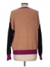 Express Color Block Brown Pullover Sweater Size M - photo 2
