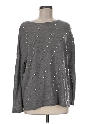 Zara W&B Collection Long Sleeve Top (view 1)