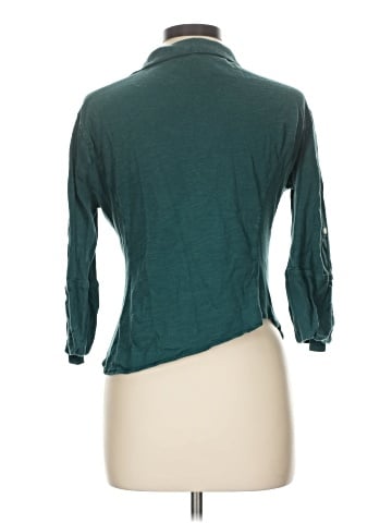 Max Studio 3/4 Sleeve Button-Down Shirt (view 2)