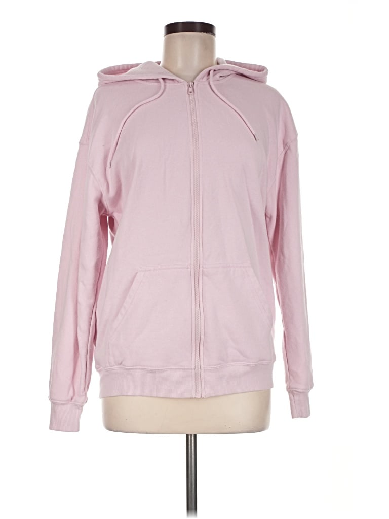 Pre-owned Hello Kitty Zip Up Hoodie In Pink