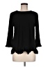 CeCe Black 3/4 Sleeve Top Size M - photo 1