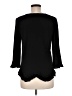 CeCe Black 3/4 Sleeve Top Size M - photo 2