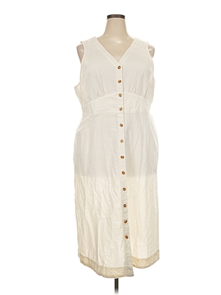 Pre-owned Pact Casual Dress In Ivory