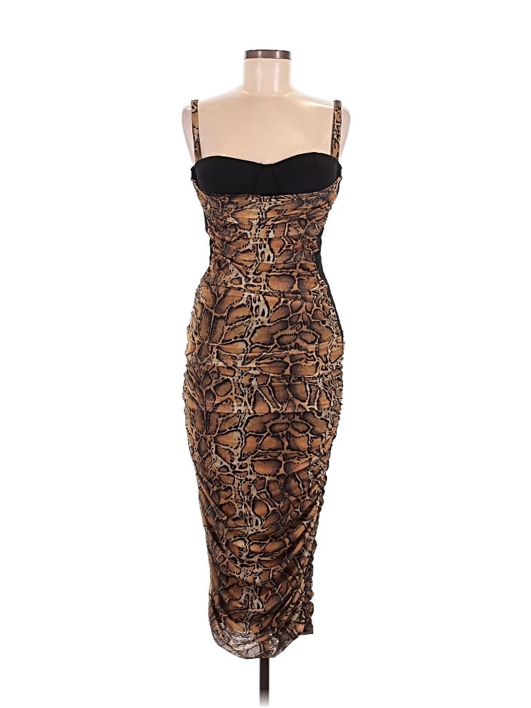 Fashion Nova Cocktail Dress In Brown